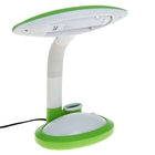 Лампа настольная LED, h=25 см, с подставкой для канцтоваров (V220/9 Вт) с выкл.зеленая - Фото 3