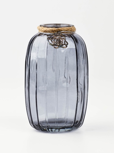 Ваза для цветов «Розочка», стекло, 12×6.3 см