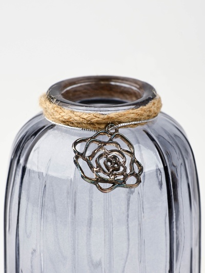 Ваза для цветов «Розочка», стекло, 12×6.3 см