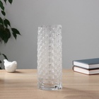 Ваза для цветов «Лисбет», 25×10 см, стекло, прозрачная 10697713