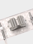 Держатель для швабр настенный самоклеящийся, прозрачная основа, 4 отделения, 42.5×6×6 см - Фото 3