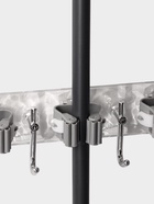 Держатель для швабр настенный самоклеящийся, прозрачная основа, 4 отделения, 42.5×6×6 см - Фото 7