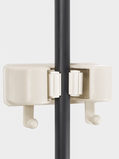 Держатель для швабр настенный самоклеящийся, 11.8×6.3×4.5 см