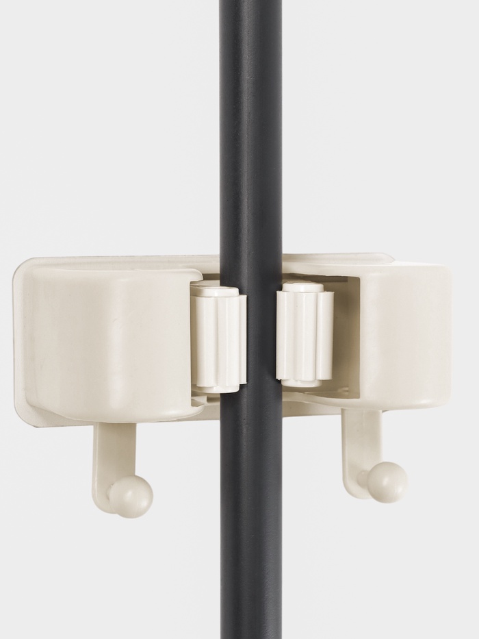 Держатель для швабр настенный самоклеящийся, 11.8×6.3×4.5 см - Фото 1