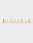 Держатель для швабр настенный самоклеящийся, 4 отделения, 33×6×6 см - Фото 3