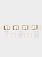 Держатель для швабр настенный самоклеящийся, 4 отделения, 33×6×6 см - Фото 5