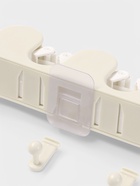 Держатель для швабр настенный самоклеящийся, 4 отделения, 33×6×6 см - Фото 7