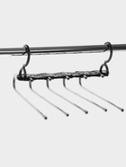 Вешалка для брюк многоуровневая, трансформер, 30.5×32×7.5 см, 5 уровней, прозрачная чёрная - Фото 2