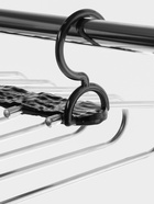 Вешалка для брюк многоуровневая, трансформер, 30.5×32×7.5 см, 5 уровней, прозрачная чёрная - Фото 4