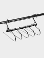 Вешалка для брюк многоуровневая, трансформер, 30.5×32×7.5 см, 5 уровней, прозрачная чёрная - Фото 5