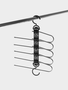 Вешалка для брюк многоуровневая, трансформер, 30.5×32×7.5 см, 5 уровней, прозрачная чёрная - Фото 7