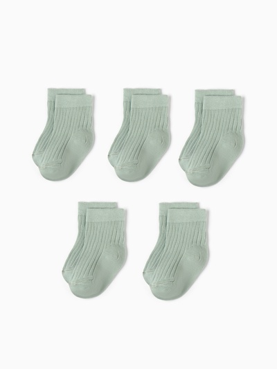 Носки детские Крошка Я BASIC LINE, набор 5 пар, 8-10 см, оливковый