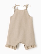 Комбинезон для девочки MINAKU, бежевый, рост 86-92 см - фото 808601030