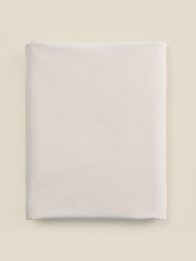 Простыня на резинке евро SL Home, 200×200+30 см, перкаль, молочная