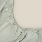 Простыня на резинке 300ТС SL Home Percale 160*200+30 см , цв.олива, 100% хлопок - фото 14709476