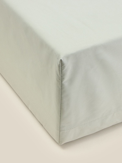 Простыня на резинке евро SL Home, 200×200+30 см, перкаль, оливковая