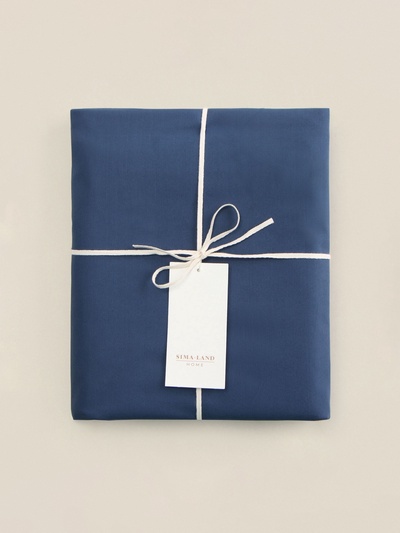 Пододеяльник евро SL Home Percale 300ТС, 200×220 см, синий, перкаль