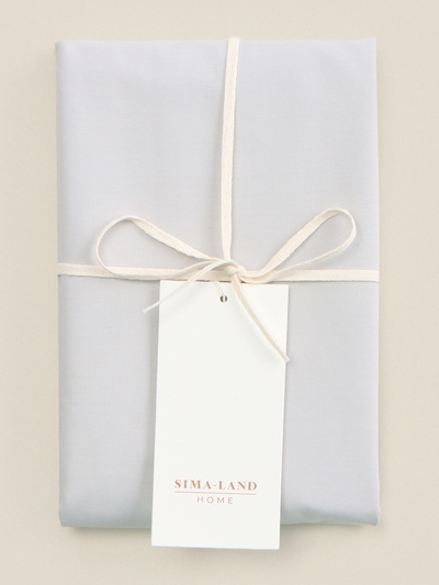 Наволочка 300ТС SL Home Percale 70×70+3 см, серый, 100% хлопок