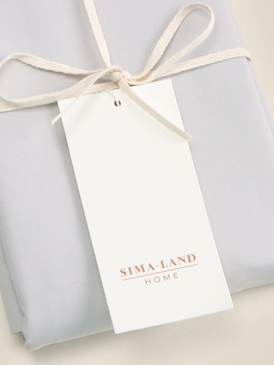 Наволочка 300ТС SL Home Percale 70×70+3 см, серый, 100% хлопок