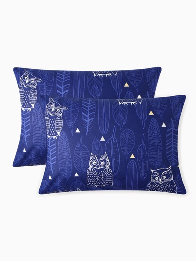 Комплект наволочек «Этель. Ушастые совы (вид 3)», 50×70 см, 2 шт., бязь, хлопок 100%