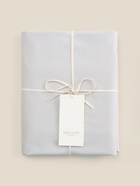 Простыня на резинке 300ТС SL Home Percale 140×200+30 см, серый, 100% хлопок - Фото 4
