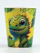 Набор бумажной посуды одноразовый «Динозавр»: 6 тарелок, 6 стаканов - фото 31974698