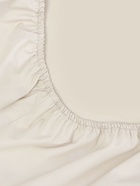 Простыня на резинке 2-спальная SL Home Percale, 160×200+30 см, перкаль, молочная - Фото 11