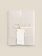 Простыня на резинке 2-спальная SL Home Percale, 160×200+30 см, перкаль, молочная - Фото 4