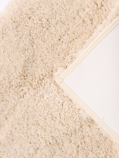 Коврик для дома Доляна, 80×50 см, ворс 4 см, серо-бежевый