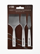 Набор строчных пробойников, для французских швов, для кожи, шаг=3.85 мм - Фото 9