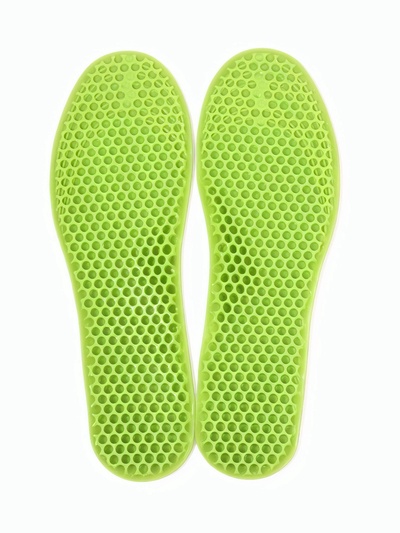 Стельки для обуви, универсальные, р-р р-р RU до 47 (р-р Пр-ля до 46), 29.5 см, пара, зелёные