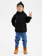 Ветровка демисезонная для мальчиков MINAKU из Softshell на флисе, непромокаемая, чёрная, рост 110 см - Фото 4