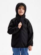 Ветровка демисезонная для мальчиков MINAKU из Softshell на флисе, непромокаемая, чёрная, рост 128 см - Фото 6