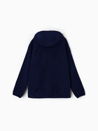 Ветровка демисезонная для мальчиков MINAKU из Softshell на флисе, непромокаемая, тёмно-синяя, рост 116 см - Фото 11
