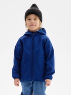 Ветровка демисезонная для мальчиков MINAKU из Softshell на флисе, непромокаемая, тёмно-синяя, рост 128 см - Фото 3