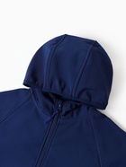Ветровка демисезонная для мальчиков MINAKU из Softshell на флисе, непромокаемая, тёмно-синяя, рост 128 см - Фото 9