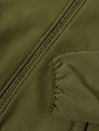 Ветровка демисезонная для мальчиков MINAKU из Softshell на флисе, непромокаемая, оливковая, рост 110 см