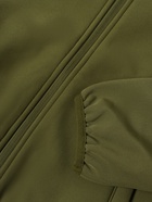 Ветровка демисезонная для мальчиков MINAKU из Softshell на флисе, непромокаемая, оливковая, рост 134 см - Фото 8