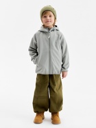 Ветровка демисезонная для мальчиков MINAKU из Softshell на флисе, непромокаемая, серая, рост 92 см - Фото 4