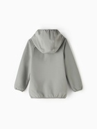 Ветровка демисезонная для мальчиков MINAKU из Softshell на флисе, непромокаемая, серая, рост 92 см - Фото 9