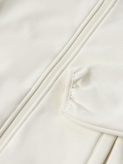 Ветровка демисезонная для девочек MINAKU: Softshell на флисе, непромокаемая, бежевая, рост 98 см - Фото 9