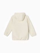 Ветровка демисезонная для девочек MINAKU: Softshelll на флисе, непромокаемая, бежевая, рост 128 см - Фото 10