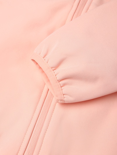 Ветровка для девочки на флисе MINAKU: Softshell, непромокаемая, персиковая, рост 92 см