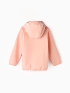 Ветровка демисезонная для девочек MINAKU из Softshell на флисе, непромокаемая, персиковая, рост 104 - Фото 11