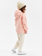 Ветровка демисезонная для девочек MINAKU: Softshell на флисе, непромокаемая, персиковая, рост 104 - Фото 6