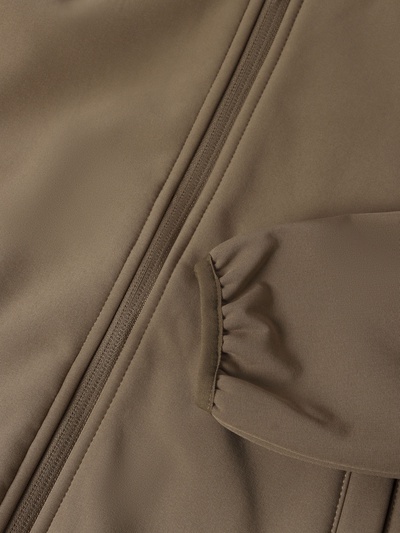 Ветровка для девочки на флисе MINAKU: Softshell, непромокаемая, зелёная, рост 92 см