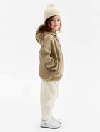 Ветровка демисезонная для девочек MINAKU из Softshell на флисе, непромокаемая, хинди, рост 104 см - Фото 4