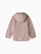 Ветровка демисезонная для девочек MINAKU из Softshell на флисе, непромокаемая, каштан, рост 140 см 10154867 - фото 14387428