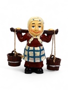 Садовая фигура из полистоуна «Бабушка с ведрами», 20×7×19 см, Greengo 10774242