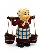 Садовая фигура из полистоуна «Бабушка с ведрами», 20×7×19 см, Greengo 10774242